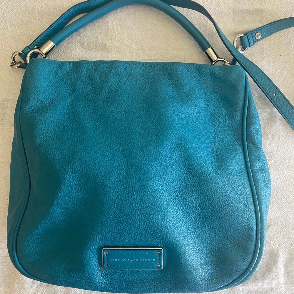 Marc Jacobs teal hobo bag